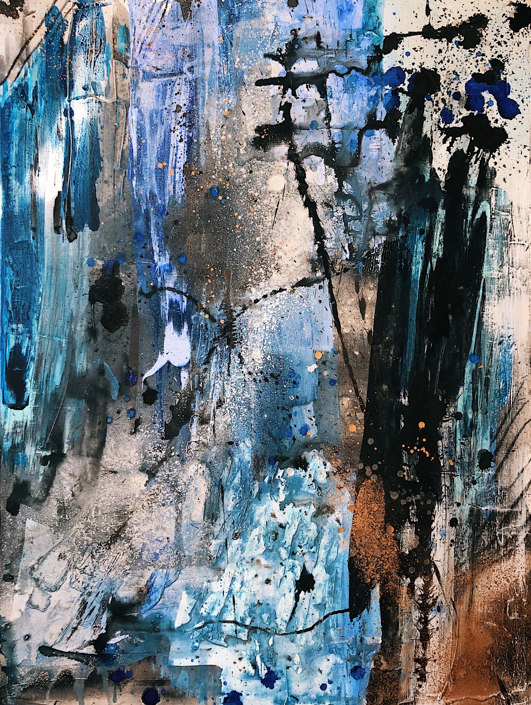 Bryn Newman Contemporary Artist - Abstract Mixed Media