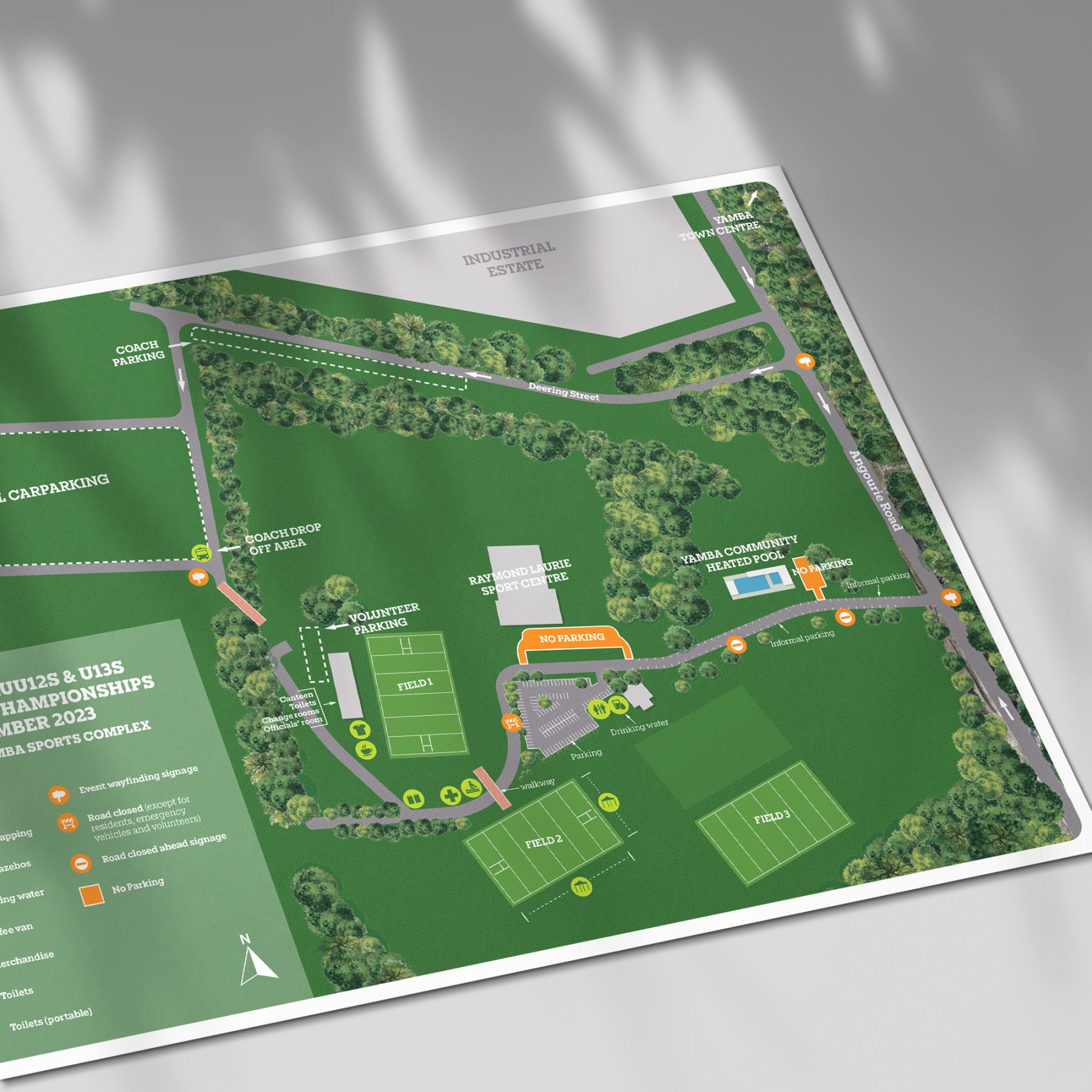 North Coast Rugby Union event map